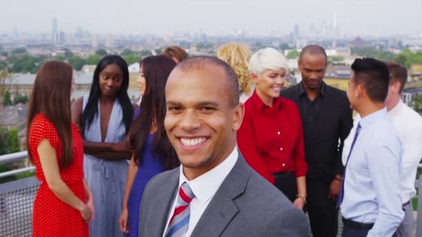 Sorrindo equipe de negócios — Vídeo de Stock