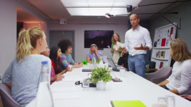 zakelijke team in ontspannen ontmoeting