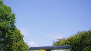 Çingene karavan parlak sonbahar günü