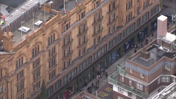 Stadsdelen knightsbridge i london — Stockvideo