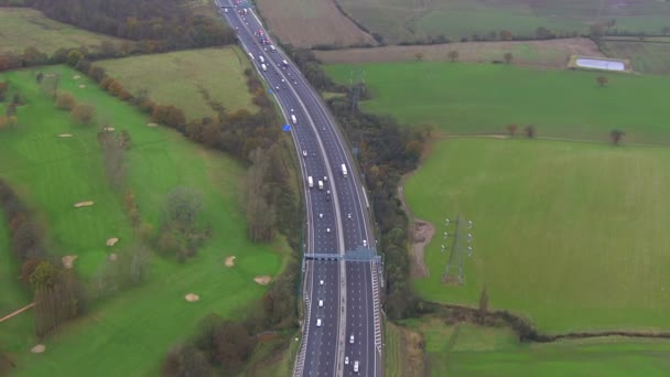 高速道路の運転のトラフィック — ストック動画