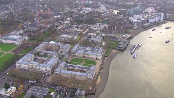 Staré královské námořní akademie v greenwich — Stock video