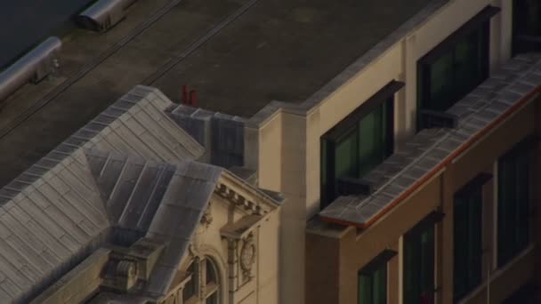 Vista aérea de Lady Justice no The Old Bailey, Londres . — Vídeo de Stock