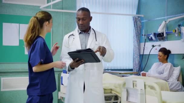 Pessoal médico a trabalhar em conjunto — Vídeo de Stock