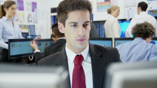 Commerçant financier ambitieux 