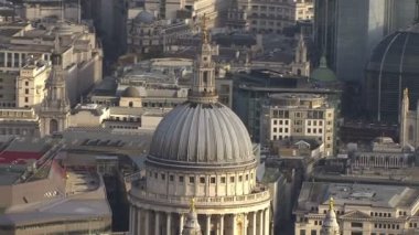 Londra'daki st. paul Katedrali yukarıda havadan görünümü