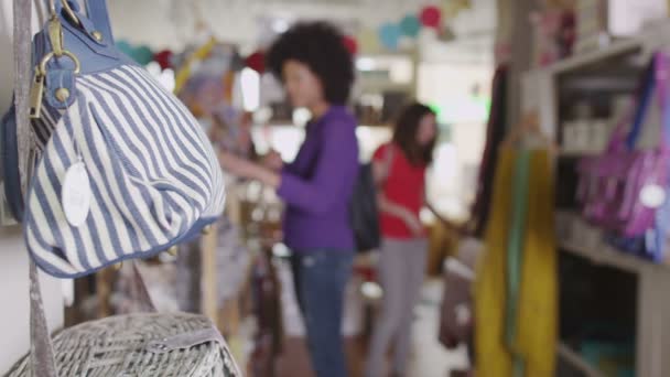 As mulheres fazem compras juntas — Vídeo de Stock