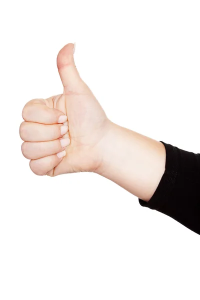 Hand OK sign — Stock Photo, Image