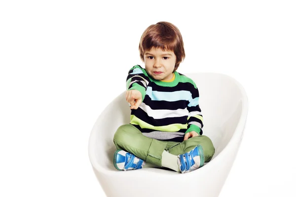 Little boy pointing on something — Stock Photo, Image