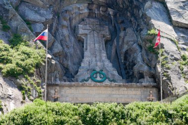andermatt.teufelsbrucke İsviçre Suvorov Anıtı