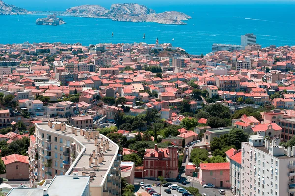 Visa på chateau d'if nära Marseille, Frankrike — Stockfoto