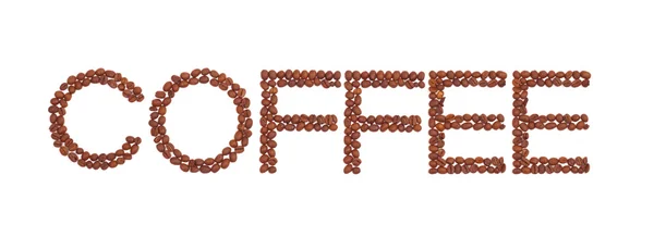 コーヒー豆の銘刻文字 — ストック写真