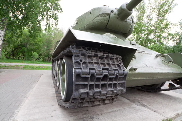 博物馆展览 t34 坦克 — 图库照片