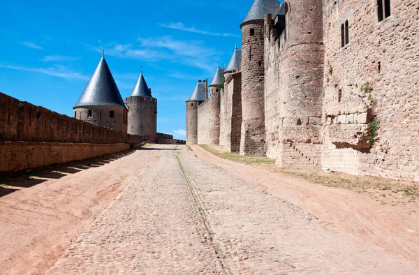 Zamek carcassonne, Francja, unesco — Zdjęcie stockowe