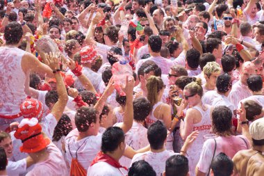 Pamplona, İspanya-6 Temmuz: açılışında having fun