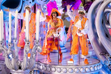 Bir Rio de janeiro - 11 Şubat: karnaval, performans