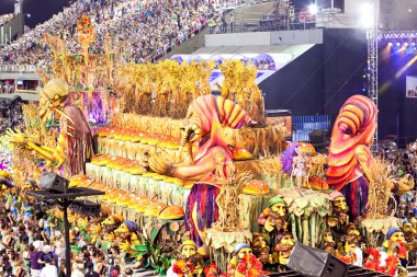 Rio De Janeiro - 11 Şubat: Gösteri karnaval süslemeleri ile