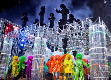 Rio De Janeiro - 11 Şubat: Gösteri karnaval süslemeleri ile