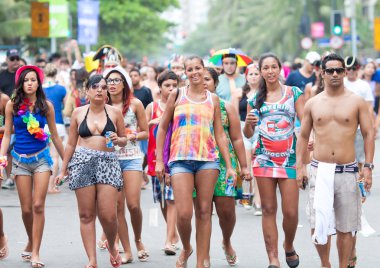 Bir Rio de janeiro - 11 Şubat: eğlenmek fre genç