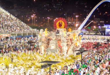 Rio De Janeiro - 11 Şubat: Gösteri karnaval süslemeleri ile