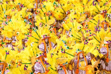 Rio De Janeiro - 11 Şubat: Dansçılar, karnaval kılık