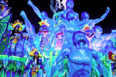 Rio De Janeiro - 11 Şubat: Gösteri karnaval süslemeleri ile