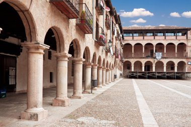 The courtyard bishops Castle Siguenza. Castillo de los Obispos d clipart