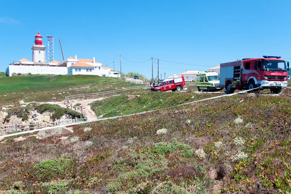 Cape cabo da roca, portugal - 30. juli: fahrzeuge beteiligen sich an der re — Stockfoto