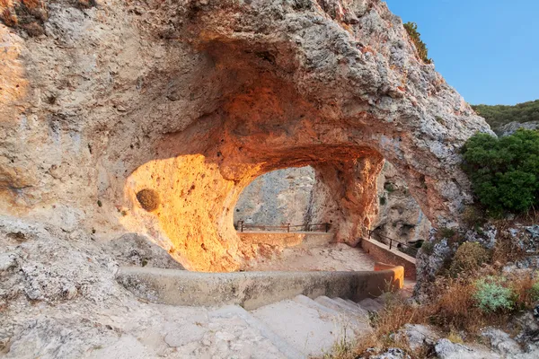 Okno diabła. ventano del diablo. Villalba de la sierra, cuenca, — Zdjęcie stockowe