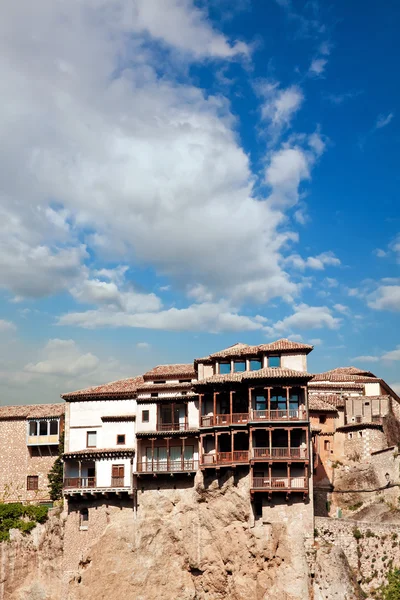 Casas adosadas en Cuenca, Castilla-La Mancha, Spai — Foto de Stock