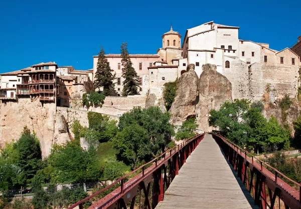 Vista de la ciudad de Cuenca, provincia Cuenca, Castilla-La Mancha, Spa — Foto de Stock