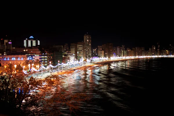 Benidorm. Bay na costa blanca. Španělsko — Stock fotografie