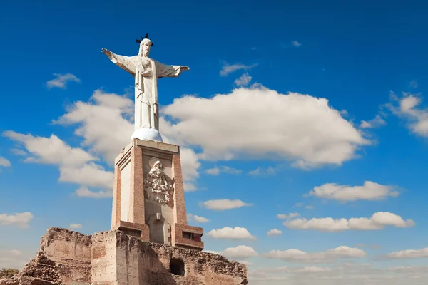 Monteagudo, standbeeld van Jezus in de buurt van murcia, Spanje — Stockfoto