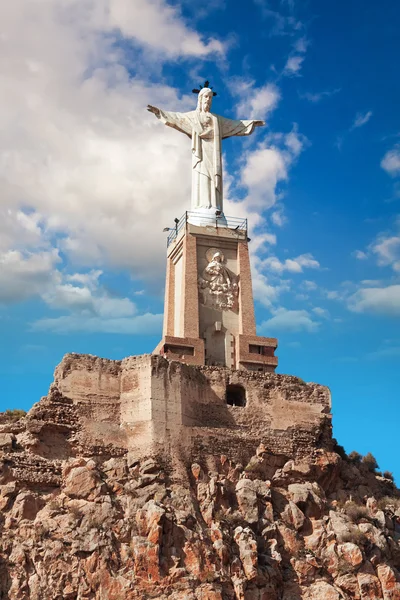 Monteagudo, murcia, İspanya yakınındaki İsa heykeli — Stok fotoğraf