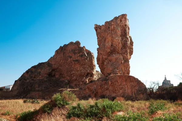 Rocas en el pueblo de Monteagudo cerca de Murcia, España — Foto de Stock