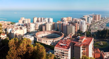 Malaga şehir malaqueta Arena ile. İspanya