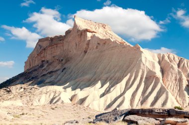 dağ castildetierra bardenas reales doğa parkı, navarra,