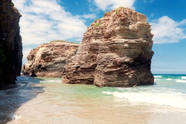 plaj, katedraller, Galiçya, İspanya