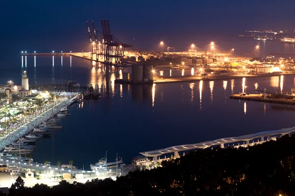 Zeehaven in malaga, Spanje — Stockfoto