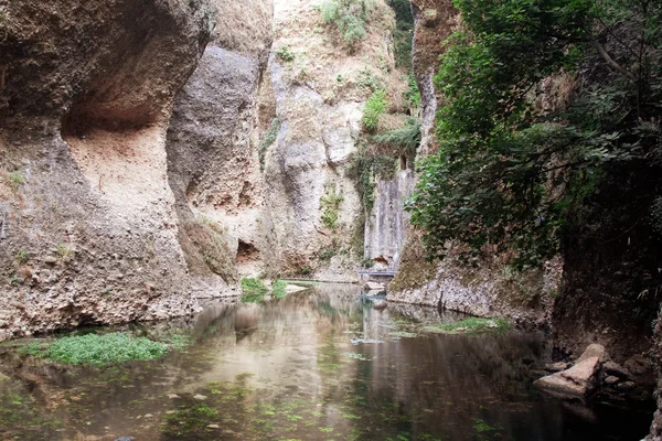 Горное ущелье в Ронде, провинция Малага, Андалусия, позвоночник — стоковое фото
