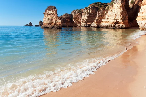 Klippen an der Küste (Ponta da Piedade), Lagos, Portugal — Stockfoto