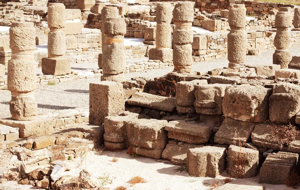 Ruiny římského města "baelo claudia" ve "městě bolonia" beach, provincie cad — Stock fotografie