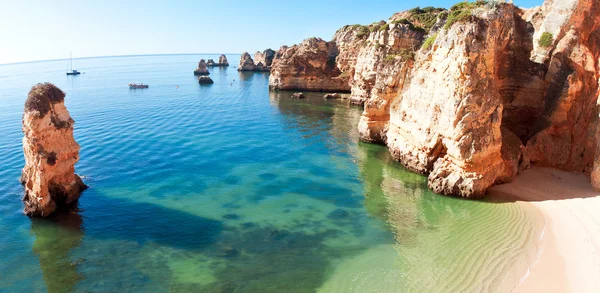 葡萄牙拉各斯海岸悬崖(Ponta da Piedade) — 图库照片