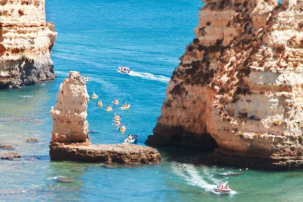 葡萄牙拉各斯海岸悬崖(Ponta da Piedade) — 图库照片