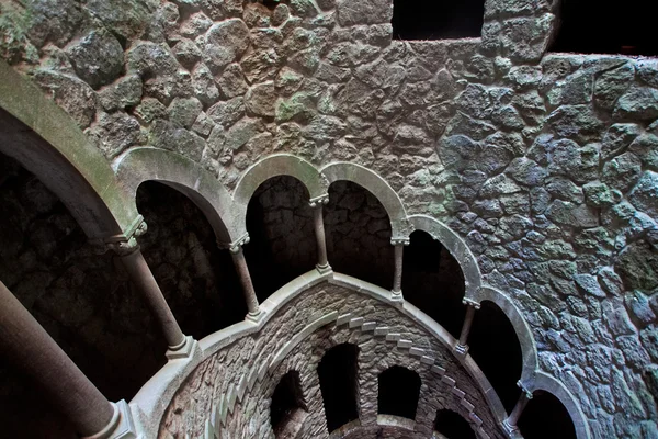 Masonic initiation well in Quinta da Regaleira, Sintra, Portugal — Stock Photo, Image