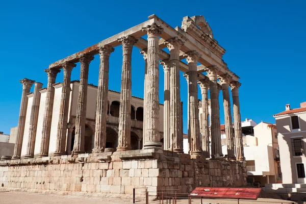The roman temple of Diana in Merida, Spain — Stock Photo, Image