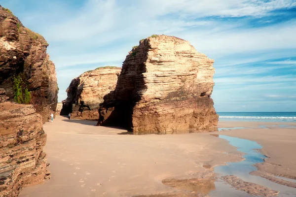 Spiaggia delle cattedrali, Galizia, Spagna — Foto Stock