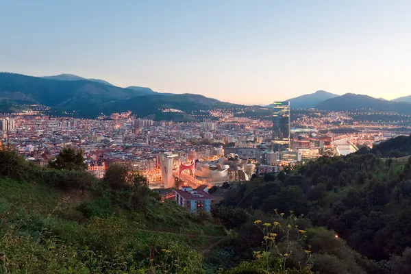 Вид на город Бильбао, Испания — стоковое фото