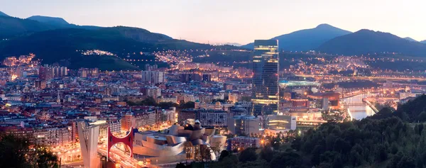 Bilbao şehri manzarası, İspanya — Stok fotoğraf