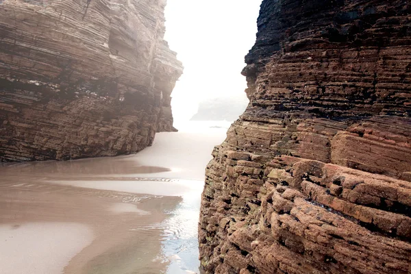 Strand van kathedralen, Galicië, Spanje — Stockfoto